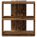 bogreol med 3 hylder 60x30x60 cm konstrueret træ antikt træ