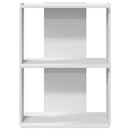 bogreol med 3 hylder 60x30x80 cm konstrueret træ hvid