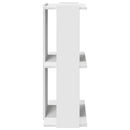 bogreol med 3 hylder 60x30x80 cm konstrueret træ hvid