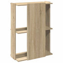bogreol 60x30x80 cm 3 hylder konstrueret træ sonoma-eg