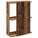 bogreol 60x30x80 cm 3 hylder konstrueret træ antikt træ
