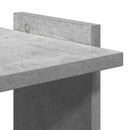 bogreol 60x30x120 cm 3 hylder konstrueret træ betongrå