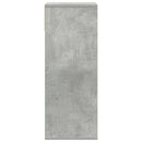 bogreol 34x31x80 cm konstrueret træ betongrå