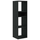bogreol 34x31x112 cm konstrueret træ sort