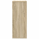 bogreol 34x31x80 cm konstrueret træ sonoma-eg