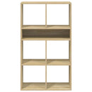 bogreol 66x31x112 cm konstrueret træ sonoma-eg