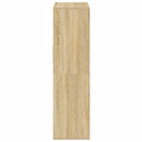 bogreol 66x31x112 cm konstrueret træ sonoma-eg