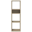 bogreol 34x31x112 cm konstrueret træ sonoma-eg
