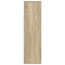 bogreol 34x31x112 cm konstrueret træ sonoma-eg
