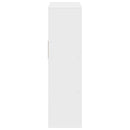 bogreol 66x31x112 cm konstrueret træ hvid