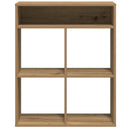 bogskab 66x31x80 cm konstrueret træ kunsteg