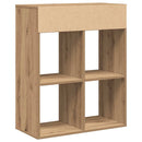 bogskab 66x31x80 cm konstrueret træ kunsteg