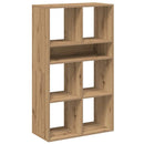 bogskab 66x31x112 cm konstrueret træ kunsteg