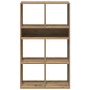 bogskab 66x31x112 cm konstrueret træ kunsteg