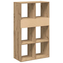 bogskab 66x31x112 cm konstrueret træ kunsteg