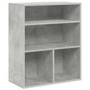 bogreol 60x30x71,5 cm konstrueret træ betongrå