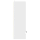 bogreol 31x24x77 cm konstrueret træ hvid