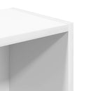 bogreol 31x24x77 cm konstrueret træ hvid
