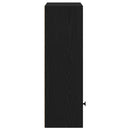 bogreol 31x24x77 cm konstrueret træ sort-eg