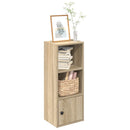 bogreol 31x24x77 cm konstrueret træ sonoma-eg