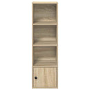 bogreol 31x24x102 cm konstrueret træ sonoma-eg