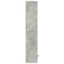 bogreol 31x24x127 cm konstrueret træ betongrå