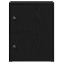 bogreol 40x24x52 cm konstrueret træ sort-eg