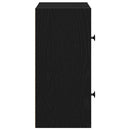 bogreol 40x24x52 cm konstrueret træ sort-eg