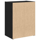 bogreol 40x24x52 cm konstrueret træ sort-eg