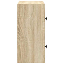 bogreol 40x24x52 cm konstrueret træ sonoma-eg