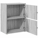 bogreol 40x24x52 cm konstrueret træ grå sonoma-eg