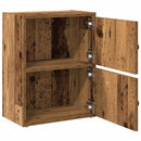 bogreol 40x24x52 cm konstrueret træ antikt træ