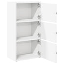 bogreol 40x24x77 cm konstrueret træ hvid