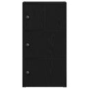 bogreol 40x24x77 cm konstrueret træ sort-eg