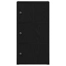 bogreol 40x24x77 cm konstrueret træ sort-eg