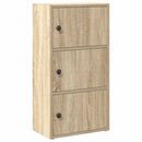 bogreol 40x24x77 cm konstrueret træ sonoma-eg