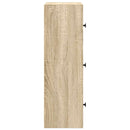bogreol 40x24x77 cm konstrueret træ sonoma-eg