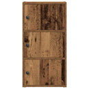 bogreol 40x24x77 cm konstrueret træ antikt træ