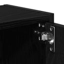 bogreol 40x24x102 cm konstrueret træ sort-eg