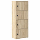 bogreol 40x24x102 cm konstrueret træ sonoma-eg