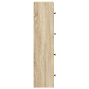 bogreol 40x24x102 cm konstrueret træ sonoma-eg