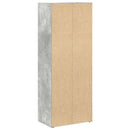 bogreol 40x24x102 cm konstrueret træ betongrå