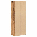 bogreol 40x24x102 cm konstrueret træ antikt træ