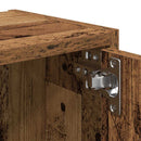bogreol 40x24x102 cm konstrueret træ antikt træ