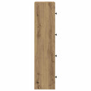 bogreol 40x24x102 cm konstrueret træ kunsteg