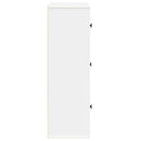 bogreol 60x24x76,5 cm konstrueret træ hvid