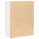 bogreol 60x24x76,5 cm konstrueret træ hvid