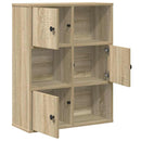 bogreol 60x24x76,5 cm konstrueret træ sonoma-eg