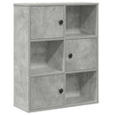 bogreol 60x24x76,5 cm konstrueret træ betongrå