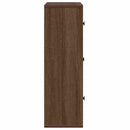 bogreol 60x24x76,5 cm konstrueret træ brun egetræsfarve